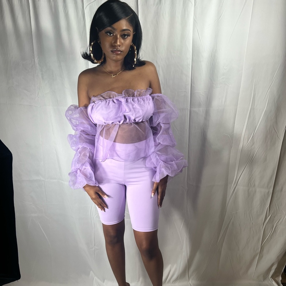 🦩Beautiful brand new tulle lavender set in multiple sizes 🦩